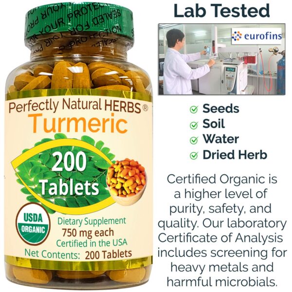 Cúrcuma orgánica comprimidos antioxidantes para articulaciones