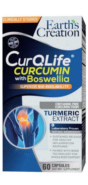 Curcumina CurQlife con Boswellia envase frontal 60 cápsulas