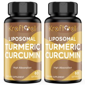 Curcumina liposomal Kraftvoll 2200 mg cápsulas blandas 60 unidades