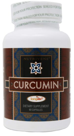 Suplemento de curcumina Longvida por Nutrivene en cápsulas