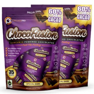 curcuminpro ChocoFusion chocolate orgánico curcuma pack 2 con 30 piezas