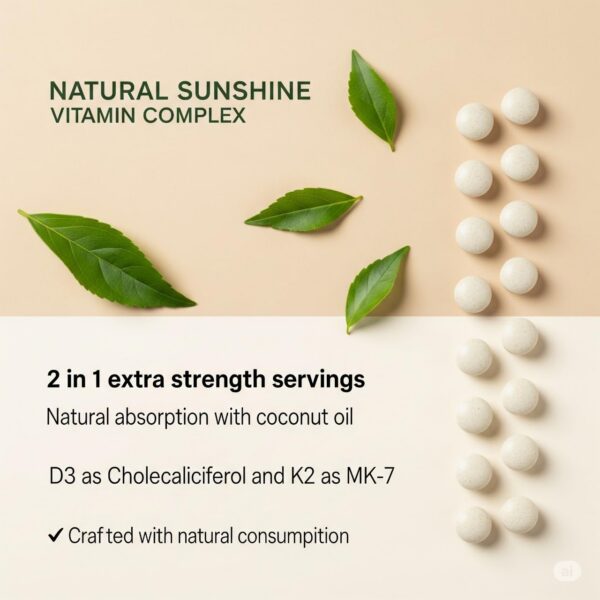 Version 1.0.0 Etiqueta frontal del suplemento D3 con K2 MK-7