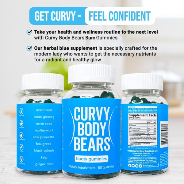 Curvy Body Bears gomitas con hierbas esenciales