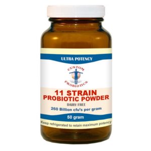Custom Probiotics polvo 11 cepas 50 gramos frasco