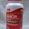 Frente de envase CVS Niacina 500 mg