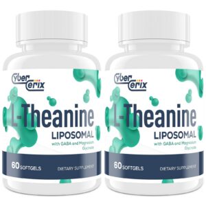 Version 1.0.0 frente de las cápsulas CyberCerix liposomal l-teanina