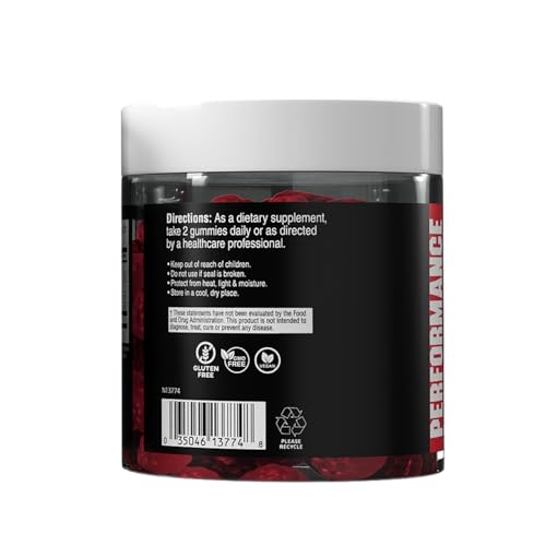 Etiqueta frontal Cybergenics BCAA Gomitas