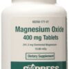 Frente del envase Cypress Magnesium Oxide 400 mg
