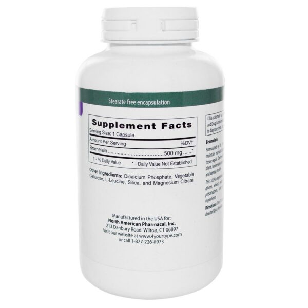 Etiqueta Bromelina D'Adamo Nutrition