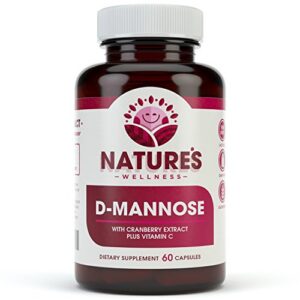 D Mannose con extracto de arándano y vitamina C 60 cápsulas vegetales