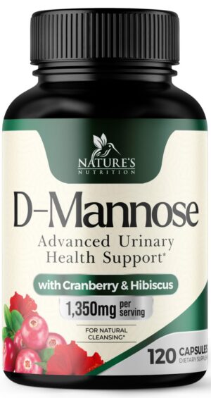 D-Manosa con arándano 1350mg suplemento natural 120 cápsulas