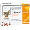 Frasco de D-Pearls Vitamin D3 con 80 cápsulas