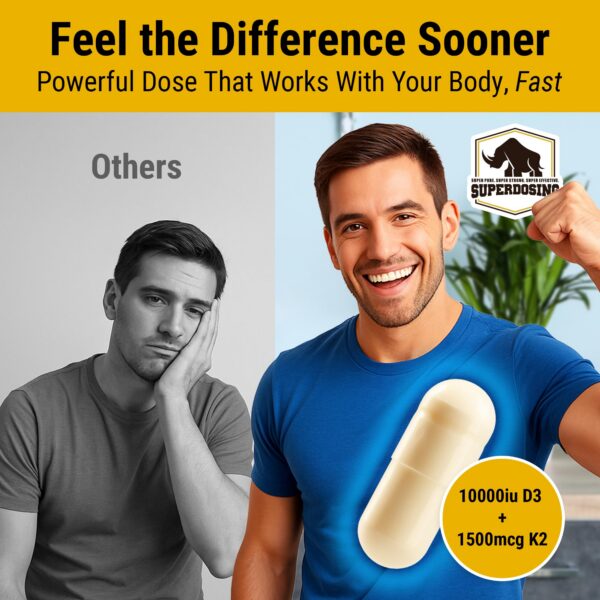 Frasco con etiqueta D3-K2