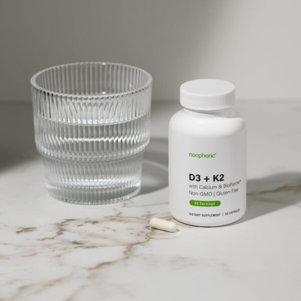 D3 K2 suplemento Noophoric cápsulas vegetales