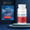Etiqueta frontal del suplemento NAD+ Mito Boost
