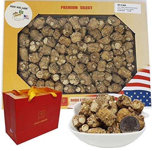 Caja de ginseng americano cultivado en Wisconsin 1 libra