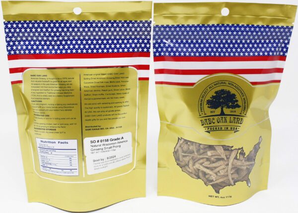 paquete de té ginseng americano DABC OAK LAND