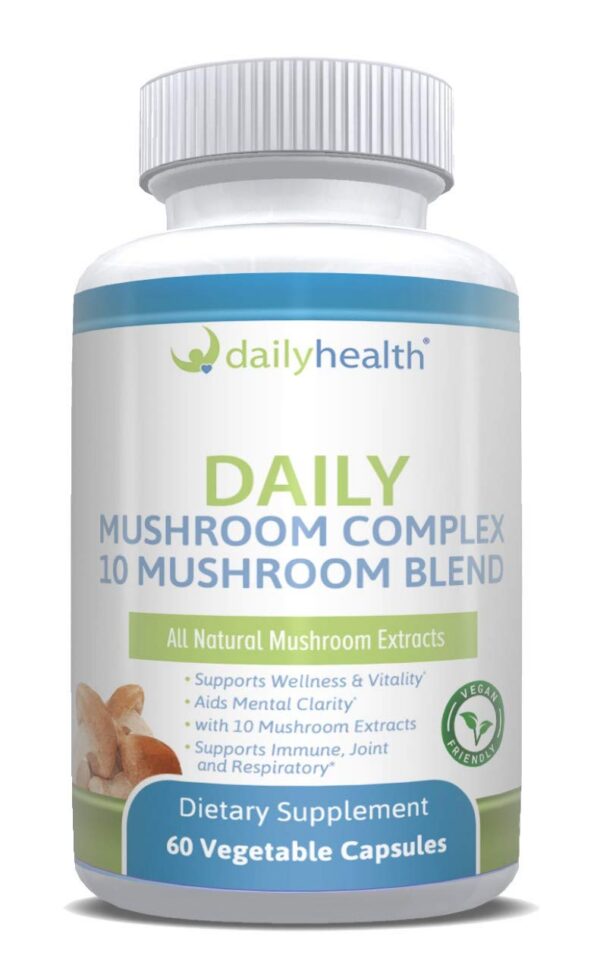 Daily Health Complejo de 10 Hongos 60 cápsulas apoyo cognitivo