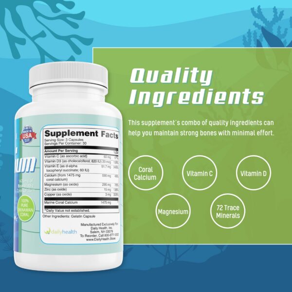 Suplemento coral calcium en cápsulas