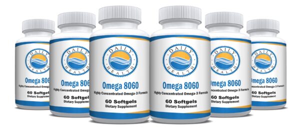 Version 1.0.0 Daily Health Omega 8060 botella frontal
