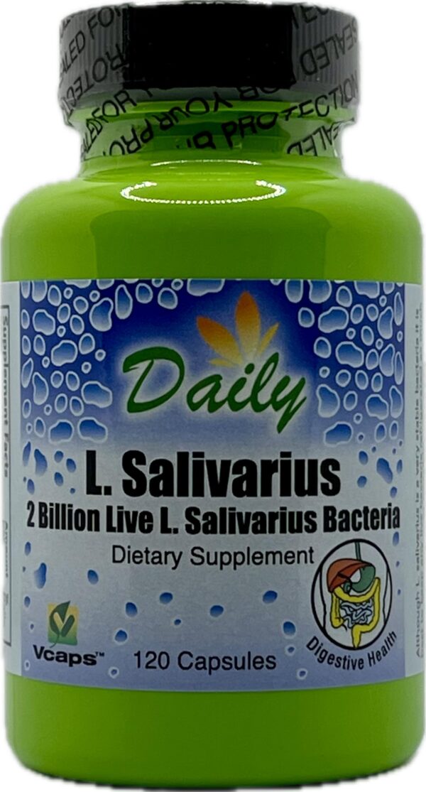 Daily Manufacturing L-Salivarius suplemento probiótico 120 cápsulas