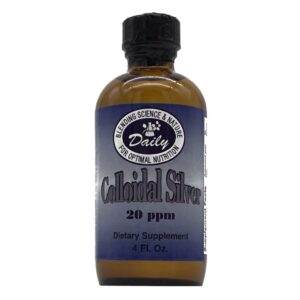 Daily Manufacturing plata coloidal frasco