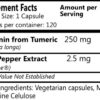 Daily Manufacturing suplemento curcumina vegano sin gluten