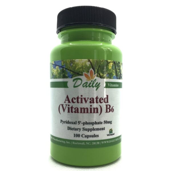Daily Manufacturing vitamina B6 activada 100 cápsulas