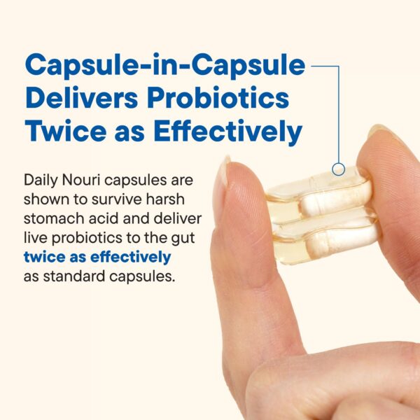 Capa de omega vegano en cápsula