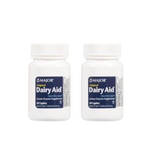 Caplets lactasa Dairy Aid original frasco blanco