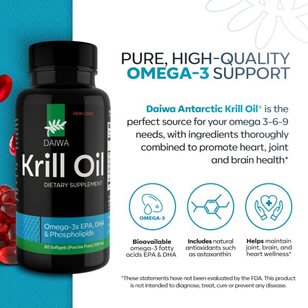 Cápsulas rojas de krill Omega-3
