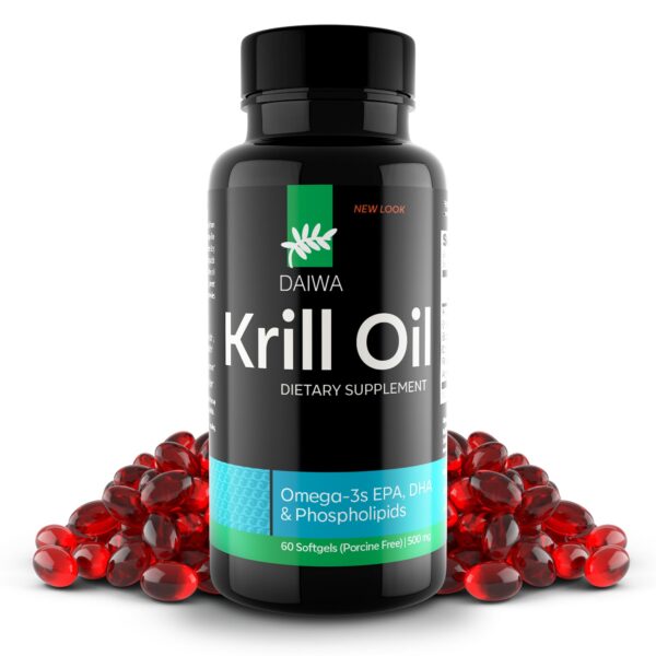 Version 1.0.0 Frasco de Daiwa Krill Oil 1000 mg con cápsulas blandas