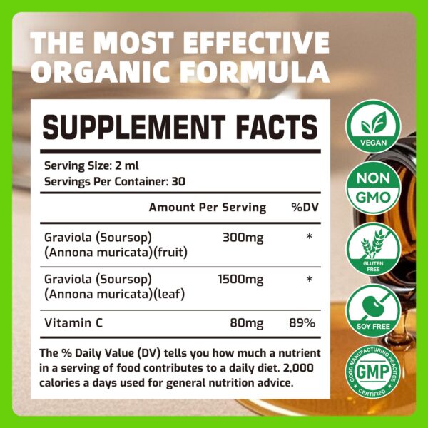 Gotero de extracto graviola