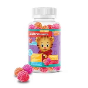 Daniel Tiger gomitas multivitamínicas para niños frasco delantero