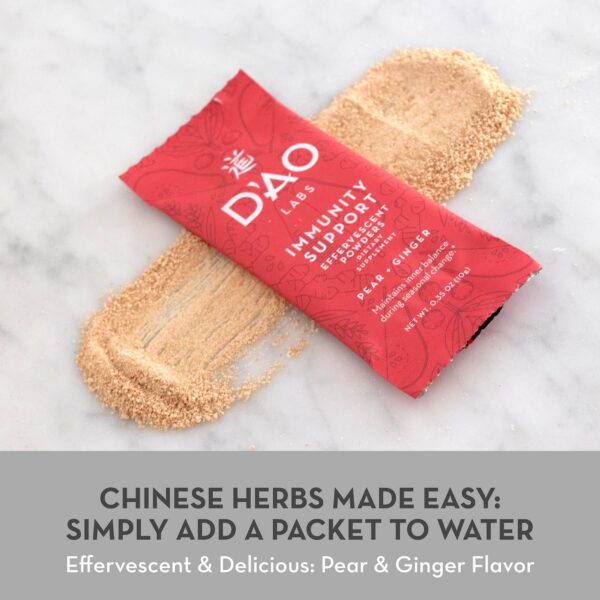 Version 1.0.0 D’AO Labs 15 porciones polvo efervescente sabor pera y jengibre