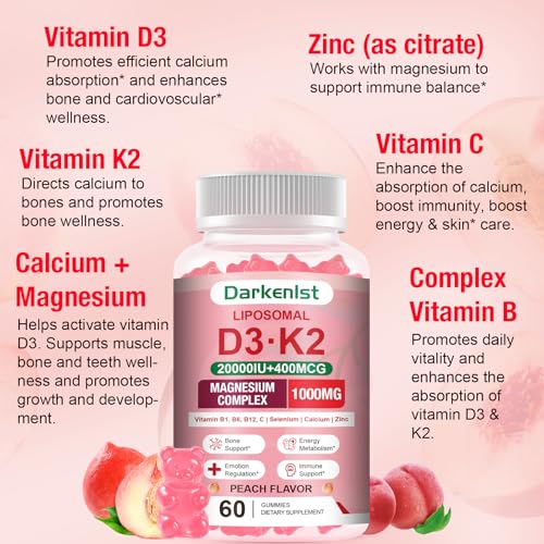 Frasco de gomitas Darkenlst Liposome Vitamin