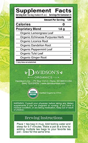 Davidson's té detox orgánico para bienestar integral