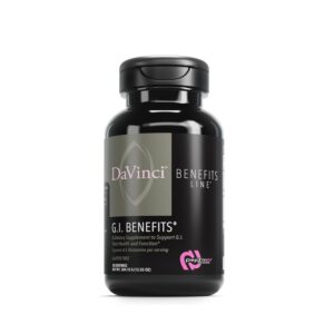 DAVINCI GI Benefits polvo etiqueta frontal