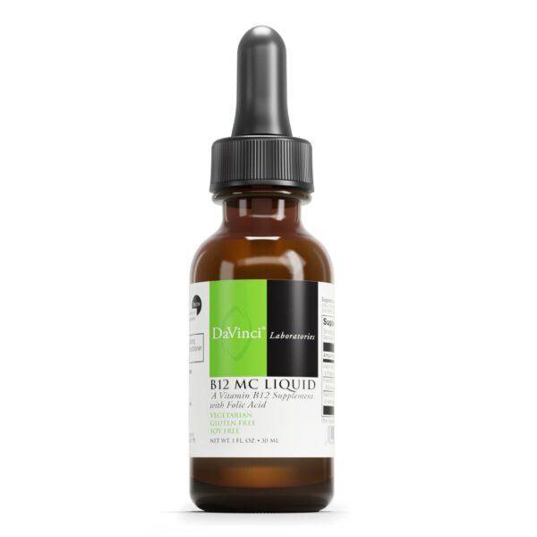 Version 1.0.0 DAVINCI Labs B12 MC suplemento líquido botella
