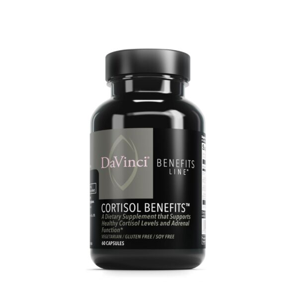 Frasco DAVINCI Cortisol Benefits frente