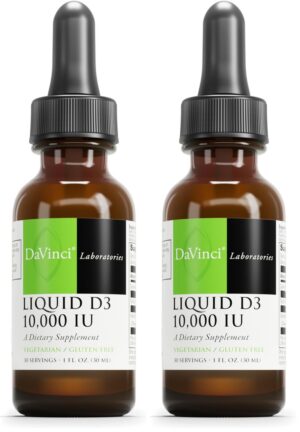 Version 1.0.0 Imagen frontal de DAVINCI Labs Liquid D3 10,000 UI