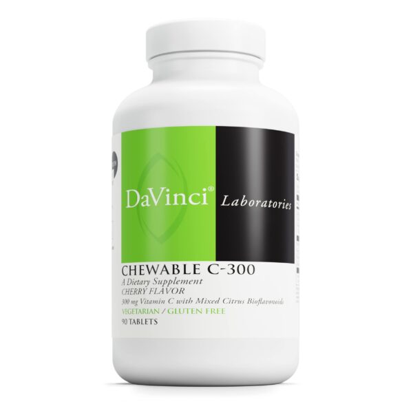 Version 1.0.0 DaVinci Labs vitamina C masticables sabor cereza paquete 90 tabletas