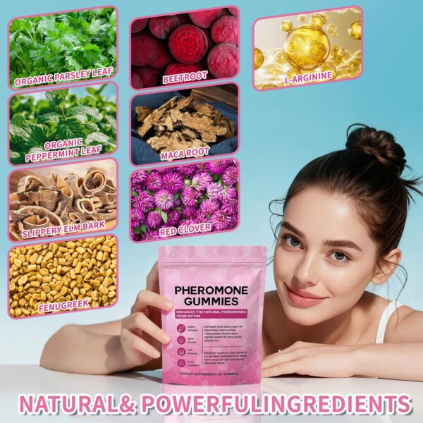 Detalle de sabor fresa en la gomita