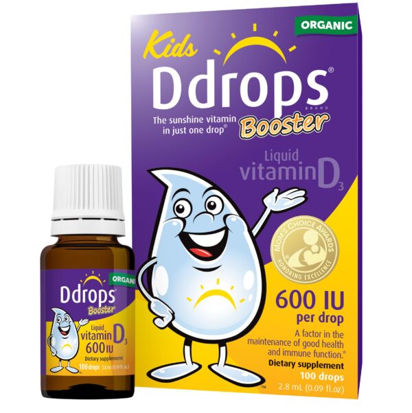 Ddrops gotas vitamina d líquida para niños frasco frontal