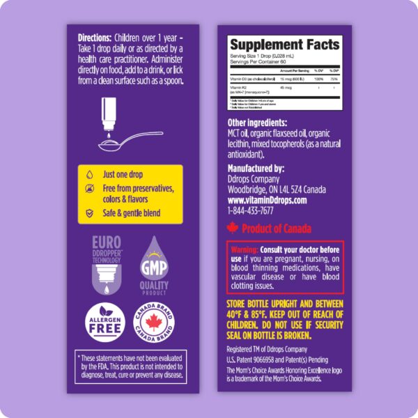 Frasco de gotas Ddrops - vista frontal