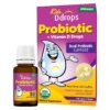 DDrops Kids' Probiotic Drops frasco y etiqueta