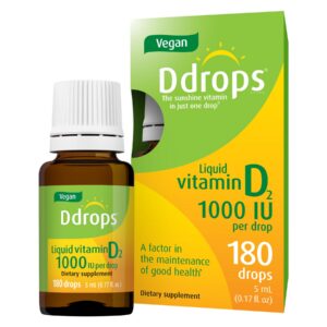 Ddrops Vegan 1000 IU botella frontal