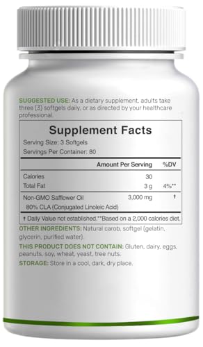 Frasco CLA 3000mg de cártamo