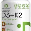 Frente de la botella DEAL SUPPLEMENT D3 y K2 MK7