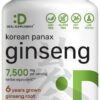 Botella con cápsulas blandas de ginseng rojo coreano de DEAL SUPPLEMENT